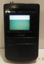 Vintage Casio LCD Pocket Color TV Television TV-470 B - $43.24