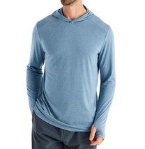 Free Fly bamboo shade hoody in Heather Slate Blue - £49.80 GBP