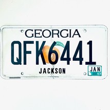 2017 United States Georgia Jackson County Passenger License Plate QFK6441 - $16.30 CAD