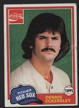Boston Red Sox Dennis Eckersley 1981 Topps Coca Cola Coke Baseball Card #2   ! - £0.39 GBP
