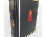 1970 Holy Bible Illustrated Living Word Edition NAB Black Leather Bound ... - $19.75