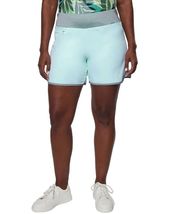 HANGTEN Women's Hybrid Swim Short, Light Blue - $11.96