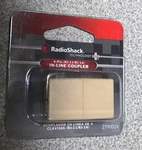 RadioShack In Line Phone Coupler 4-Pin RJ11/RJ14 Ivory NEW 2790024 - £2.65 GBP