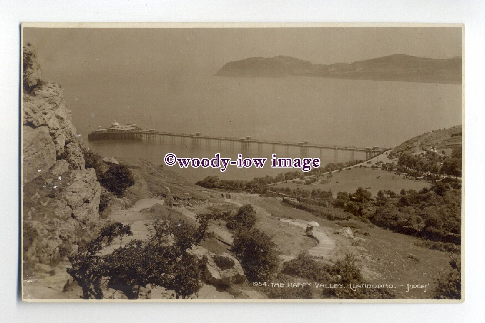 Ju1108 - Llandudno , The Happy Valley - Judges postcard 1954 - $1.90