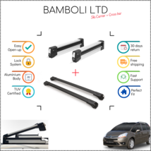 Bamboli 19&quot; Ski Carrier &amp; Black Cross Bar Set For Citroen Picasso 07-13 4pcs - £176.62 GBP