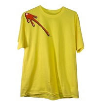 Marvel Size XL Watchmen Clock Hand T Shirt Yellow Hanes Tag - £14.06 GBP