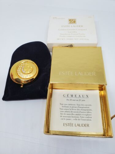 Estee Lauder Vintage Golden gemini Compact Lucidity Translucent Pressed Powder - $129.99