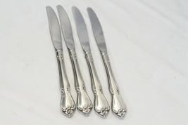 Oneida Arbor Rose True Rose Dinner Knives 8 1/2&quot; Stainless Lot of 4 - £8.33 GBP