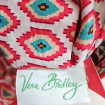 Vera Bradley Pink Paisley Tote Shoulder Bag With Coin Lipstick Pouch Unused image 5