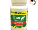 12x Bottles Healthy Sense Energy Proprietary Blend Diet Tablets | 21 Per... - $24.78
