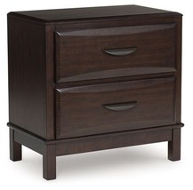 Vanmore - Dark Brown - Two Drawer Night Stand - $220.00