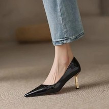 Shoes for Women Normal Leather Casual Ladies Summer Footwear Office Pointed Toe  - £30.55 GBP