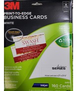 Wholesale Lot Of 4 BNWT: 160 Count 3M Business Cards White Inkjet Smooth... - $799.80 MXN