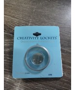 Creativity Lockets Fine Silver Plate Floating Charm. Love New - $6.63