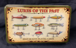 Rivers Edge Products Antique Fishing Lure Cards and Dice in Collector Tin 2 Deck - £8.27 GBP