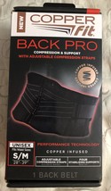 Copper Fit Unisex Back Pro Compression & Support (Small/Medium) - £15.91 GBP