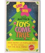 Mattel Toys Come True Sweepstakes 1982 Hot Wheels Barbie Masters Of Univ... - £5.63 GBP