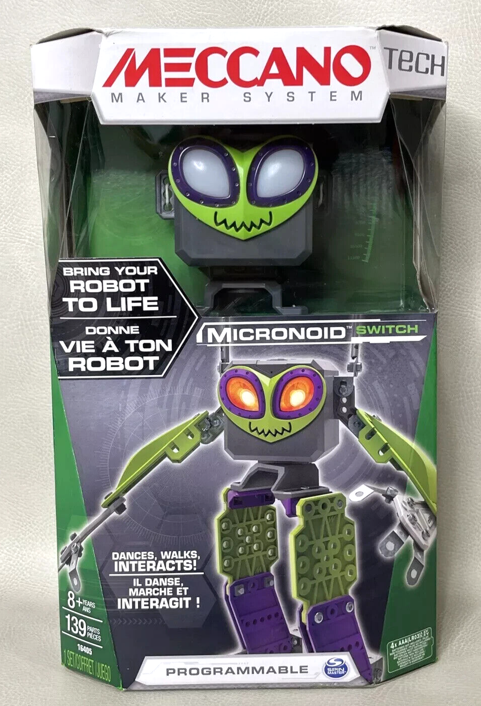 Meccano Maker System Micronoid Switch Programmable Robot Building Kit - $28.70