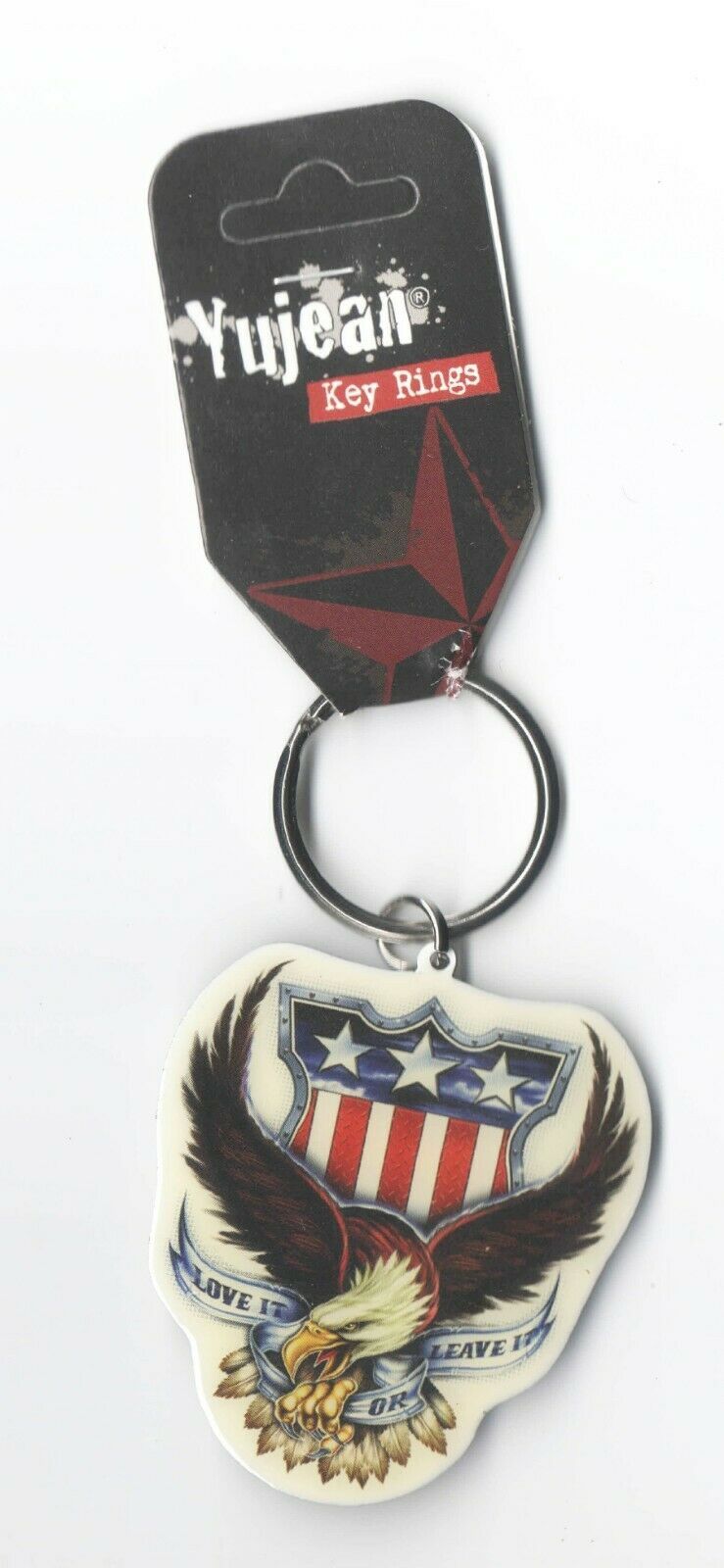 Love It Or Leave It - Eagle U.S. Shield  Metal and Enamel Key Ring - Yuj... - $6.79