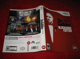 The Godfather Blackhand Edition : Nintendo Wii Video Game Case Cover Art... - £0.78 GBP