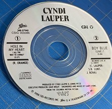 Cyndi Lauper &quot;Hole in My Heart (All Way to China)&quot; / &quot;Boy Blue&quot; (Live) 3... - £24.45 GBP