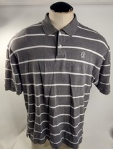 Walt Disney World Mickey Mouse Stripe Golf Polo Short Sleeve Shirt L Large - $16.14