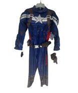 NEW Disney Store Boys Captain America Costume Size 4 Muscle Suit - $30.84