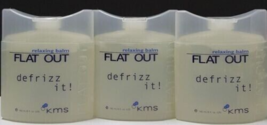 (Lot Of 3) Kms Flat Out Original Relaxing Balm De Frizz It ~ 6 Fl. Oz. / 180 M L - £23.49 GBP