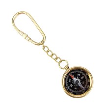 Brass Directional Pocket Compass Hiking/Camping/Survival Gear Keychain K... - £4.36 GBP