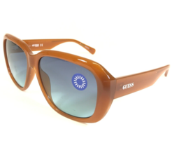 Guess Originals Sunglasses GU8233 44W Polished Brown Square with Blue Lenses - £56.35 GBP
