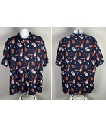 Budweiser Beer St. Louis Cardinals MLB Baseball Button Front Shirt Mens XL - £18.95 GBP