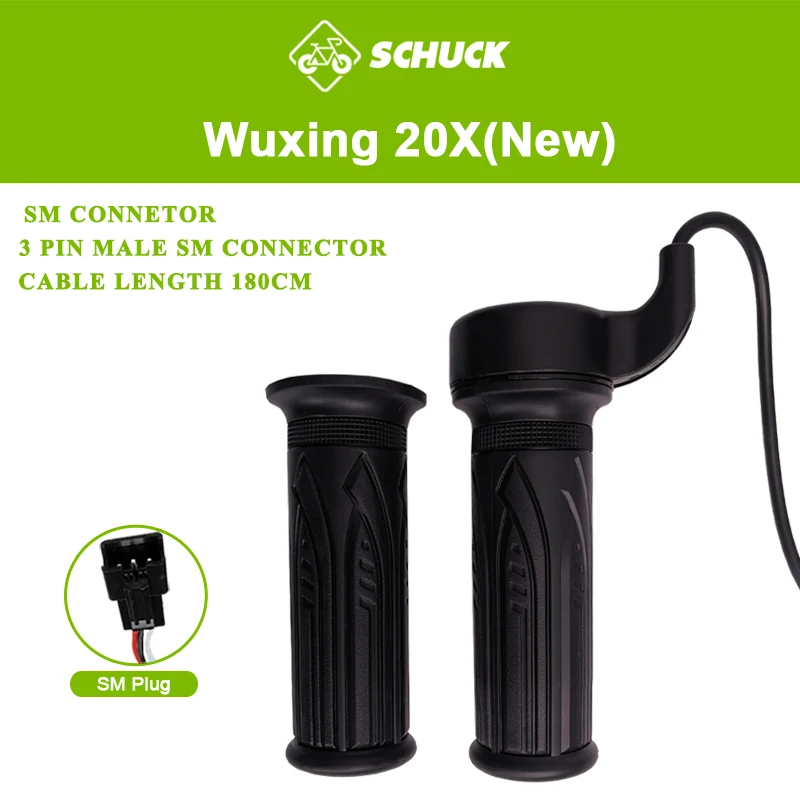 WUXING 20X Full Twist Throttle 12V 24V 36V 48V 60V 72V with SM Waterproof 3 Pin  - $89.19