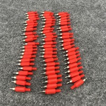 Lot Of 60 - Red Color RCA Jack Audio Video Adapter Male Connector New - £19.35 GBP