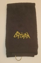 Batman Classic Embroidered Golf Trifold Bag Towel 16x26  - £15.18 GBP