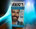 Just For Men Mustache and Beard M-40 Color Medium Dark Brown Mix Brush Wash - $14.69