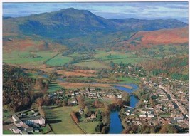 Postcard Callander Town River Teith Ben Ledi Perth Scotland - £2.32 GBP