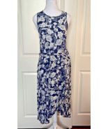 Banana Republic Floral Print Side Tie Waist Sleeveless Dress Women&#39;s Siz... - $15.99