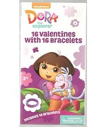 Dora The Explorer 16 Valentines with 16 Bracelets - £9.33 GBP