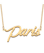 Paris Name Necklace for Best Friend Family Member Birthday Christmas Gift - €13,63 EUR