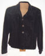 Jones New York Black Velveteen Jacket with Beaded Accents Misses size Me... - $24.74