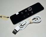 Apple TV Siri 4th Generation  Remote (A1962) tested w small crack and cable - $29.76