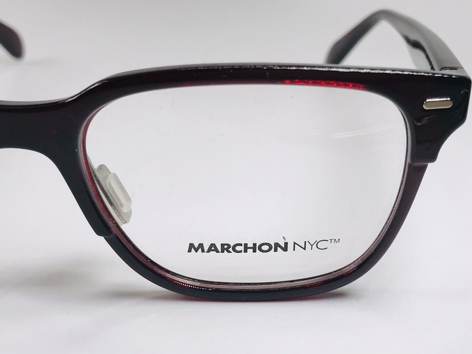 New MARCHON NYC M-5802 604 Burgundy Eyeglasses  53mm with Case Item image 8