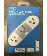 Electronics Gear 2-Outlet, 2 USB-A Smart Plug with WiFi, White OWS221 - £12.27 GBP