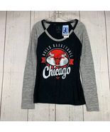 Chicago Bulls NBA Small Adidas Pullover Sweater Black New Women - $41.86 CAD