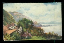 Vintage Oilette Postcard Scranton PA 1906 Cancel Postal History Aberdovey Wales - £7.98 GBP