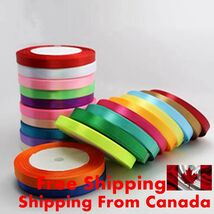 Silk Satin Ribbon 25yard 10/20mm Gift Wedding Party Decor Roll 25 Colors... - $3.92 CAD+