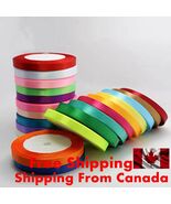 Silk Satin Ribbon 25yard 10/20mm Gift Wedding Party Decor Roll 25 Colors... - $3.92 CAD+