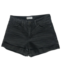 Just USA Authentic Originals Denim Booty Shorts Small Charcoal Wash Cuffed - £17.20 GBP