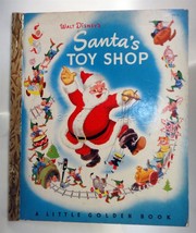 1950 antique Walt Disney&#39;s SANTA&#39;s TOY WORKSHOP little golden book &quot;A&quot; vgc - £98.88 GBP