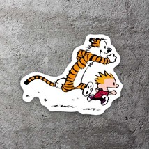 Calvin And Hobbes Vinyl Sticker 3.5&quot;&quot; Wide Includes Two Stickers New - £9.30 GBP
